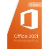 2 Office 2021 Pro Plus Keys Pack 