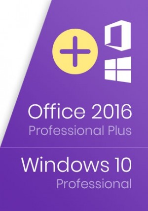 Windows 10 Pro Key + Office 2016 Professional Plus Key - Package
