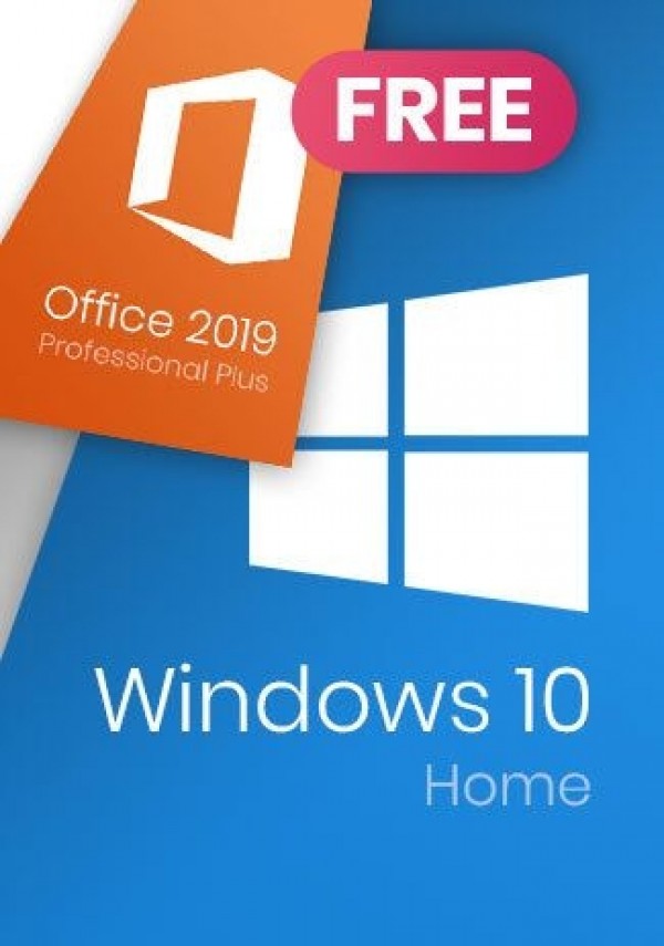  Windows 10 Home (+Microsoft Office 2019 Pro for Free)